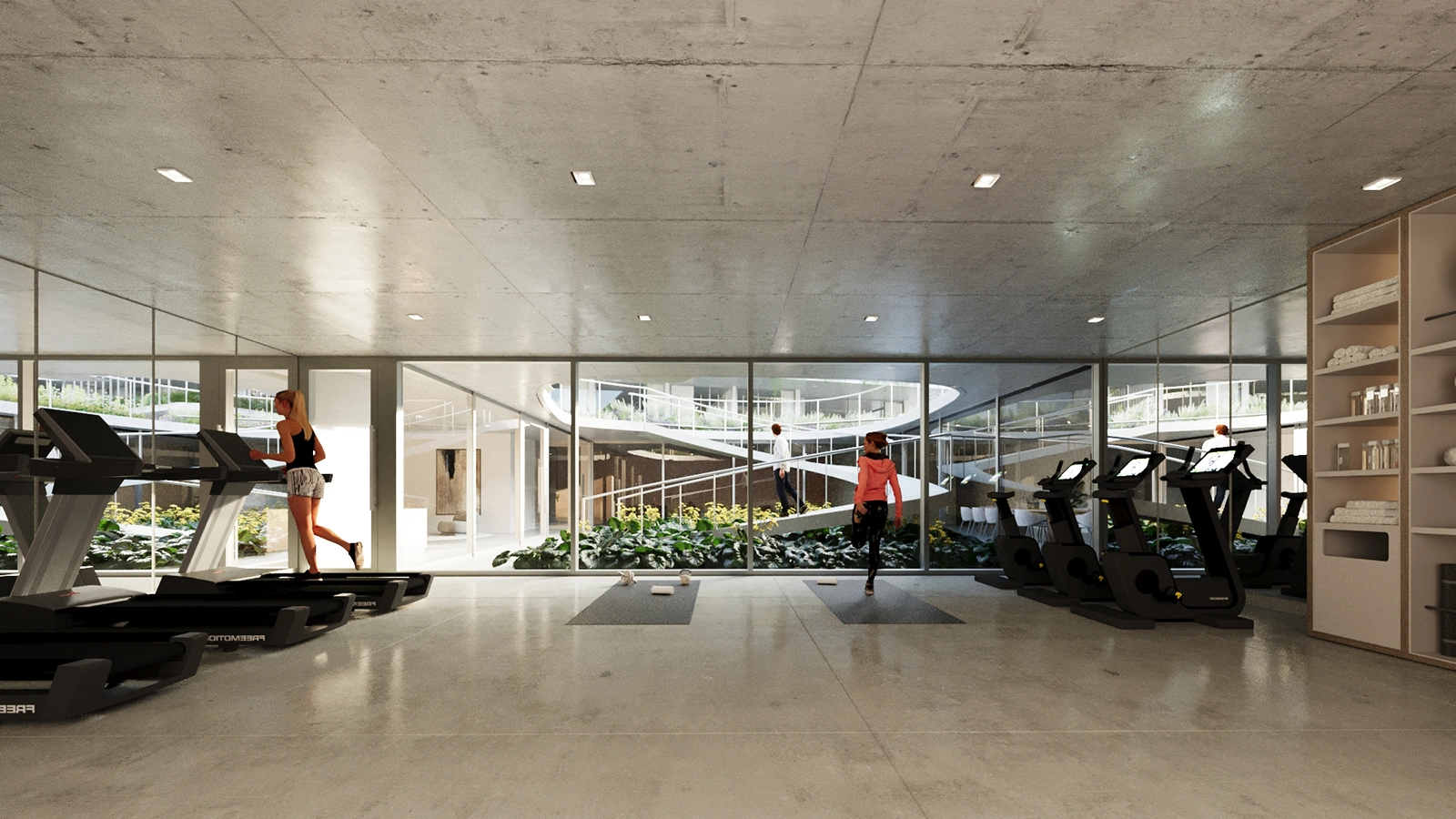 Gimnasio proyectado de Le Rêve